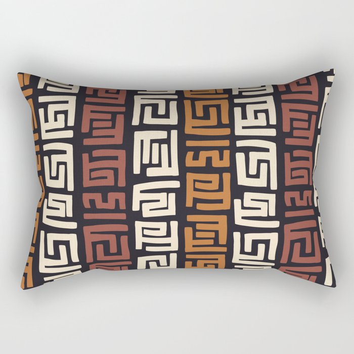 African Kuba Cloth Rectangular Pillow Gallery Image 2