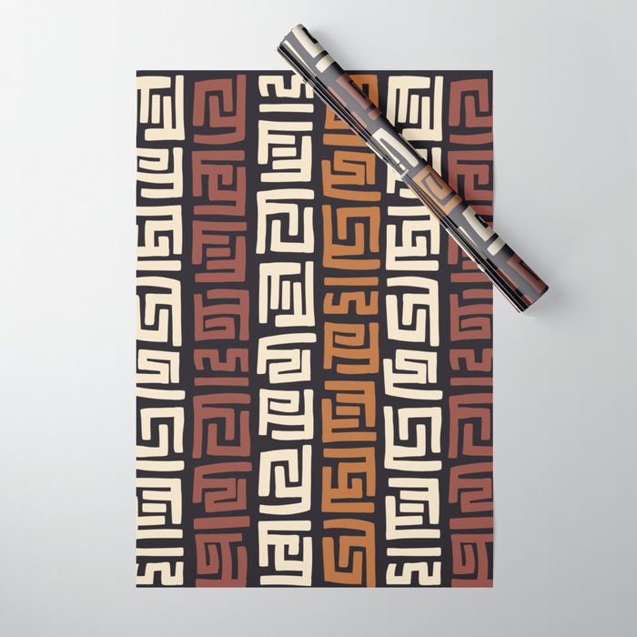 African Kuba Cloth Wrapping Paper Gallery Image 1