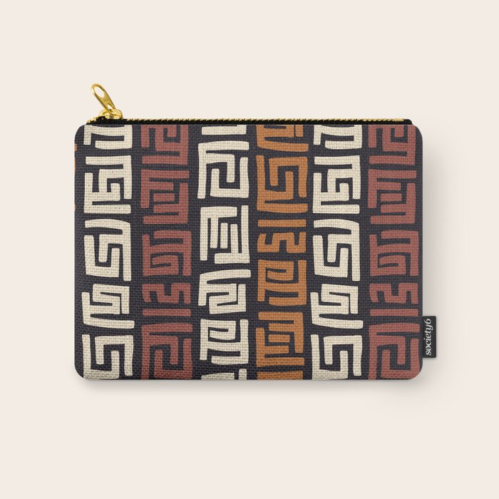 African Kuba Cloth Carry All Pouch Gallery Image 1