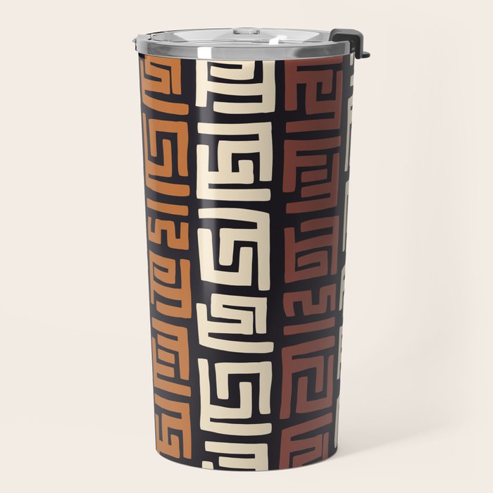 African Kuba Cloth Travel Mug Gallery Image 2