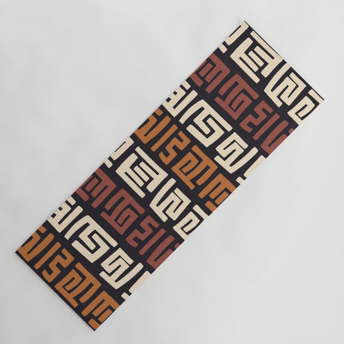African Kuba Cloth Yoga Mat Gallery Image 1