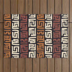 African Kuba Cloth Outdoor Rug Gallery Image 1