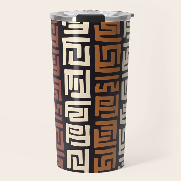 African Kuba Cloth Travel Mug Gallery Image 1