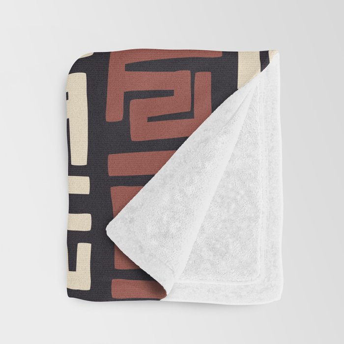 African Kuba Cloth Throw Blanket Gallery Image 3