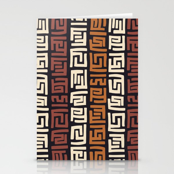 African Kuba Cloth Stationery Card Gallery Image 1