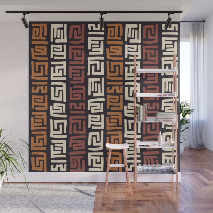 African Kuba Cloth Wall Mural Gallery Image 1