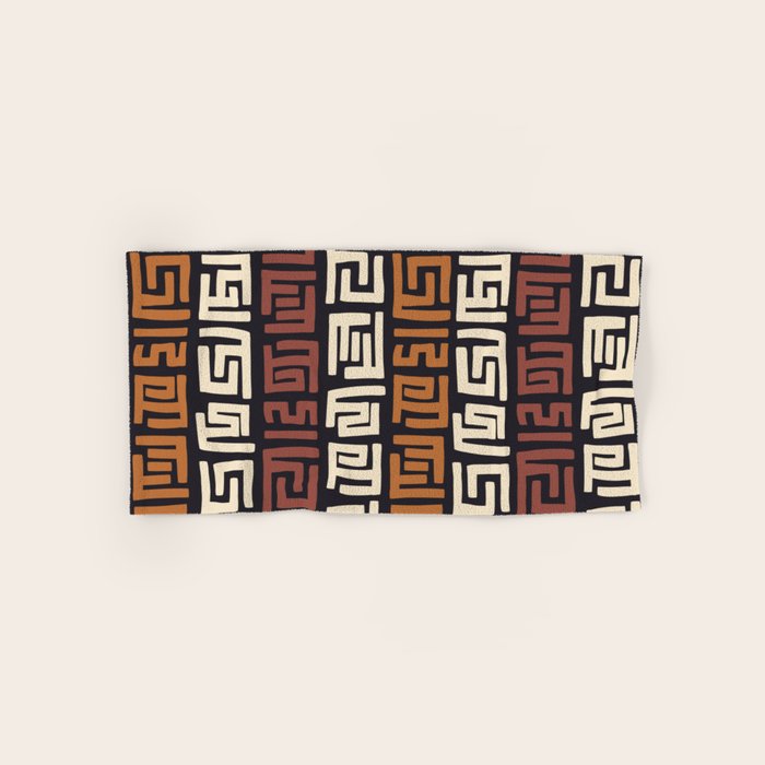 African Kuba Cloth Bath Towel Gallery Image 1