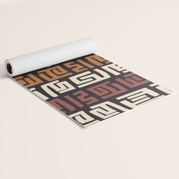 African Kuba Cloth Yoga Mat Gallery Image 2