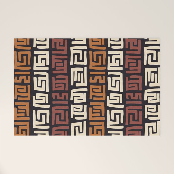 African Kuba Cloth Welcome Mat Gallery Image 1