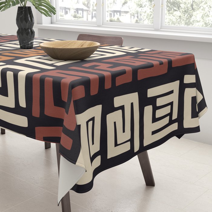 African Kuba Cloth Tablecloth Gallery Image 3