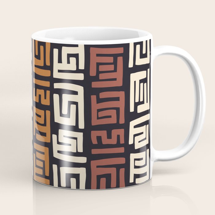 African Kuba Cloth Coffee Mug Gallery Image 1