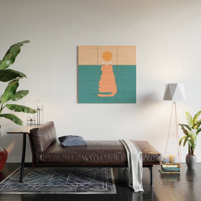 Cat Landscape 170 Wood Wall Art Gallery Image 2