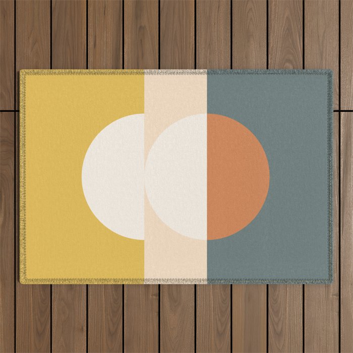 Abstract Geometric 02B Outdoor Rug Gallery Image 1
