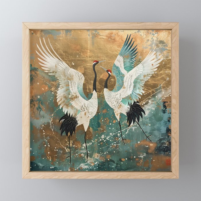 Japara Cranes in Twilight Mini Art Print Gallery Image 1