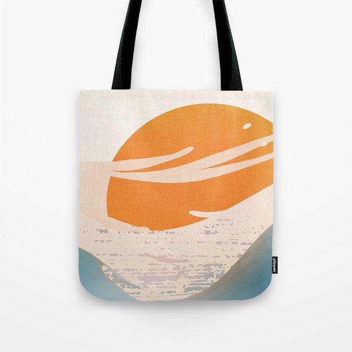Abstract Waves Tote Bag Gallery Image 1