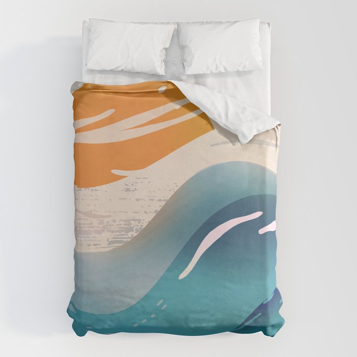 Abstract Waves Duvet Cover Gallery Image 6