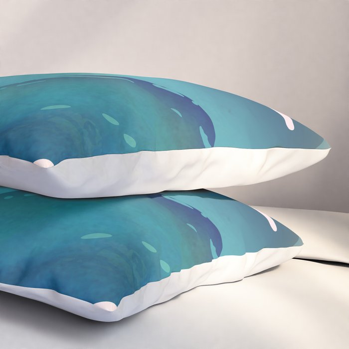 Abstract Waves Pillow Sham Gallery Image 3
