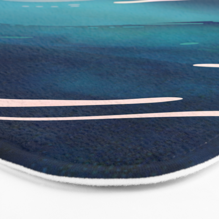 Abstract Waves Bath Mat Gallery Image 3