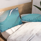 Abstract Waves Pillow Sham Gallery Image 2