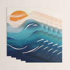 Abstract Waves Wrapping Paper Gallery Image 3