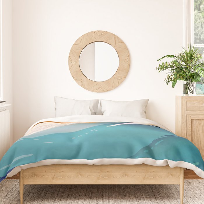 Abstract Waves Duvet Cover Gallery Image 3