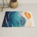 Abstract Waves Rug Gallery Image 1