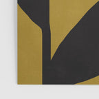 Abstract Flora - ochre black & white Poster Gallery Image 3