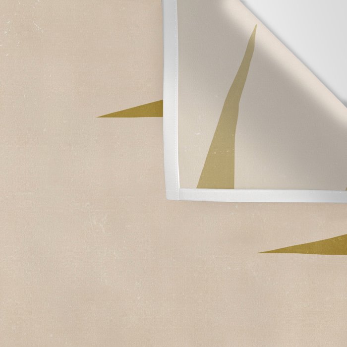 Abstract Flora - ochre black & white Wall Tapestry Gallery Image 3