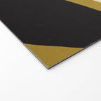 Abstract Flora - ochre black & white Welcome Mat Gallery Image 2
