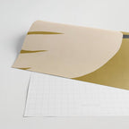 Abstract Flora - ochre black & white Wrapping Paper Gallery Image 2