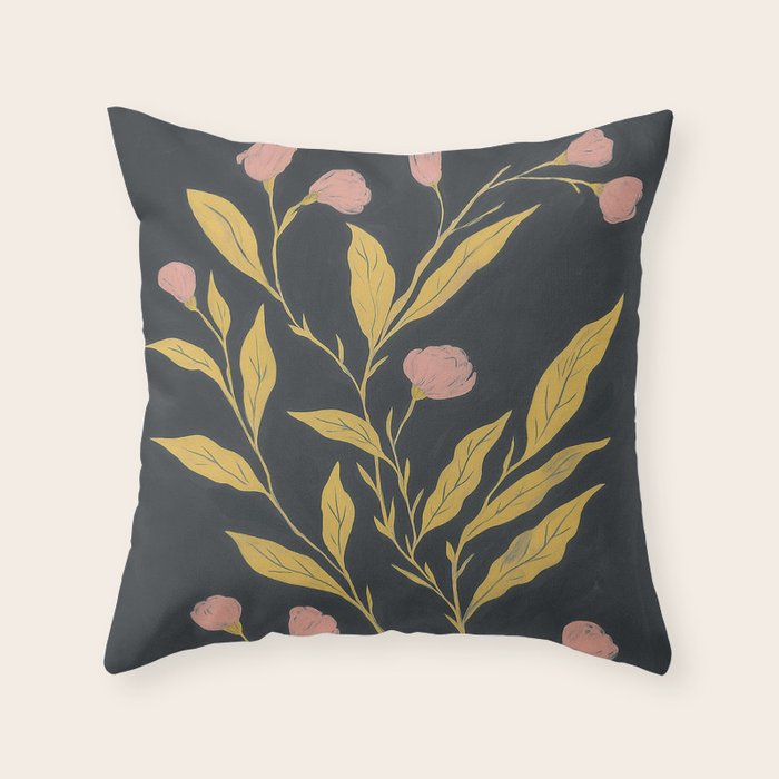Blooming Branch Throw Pillow Gallery Image 1