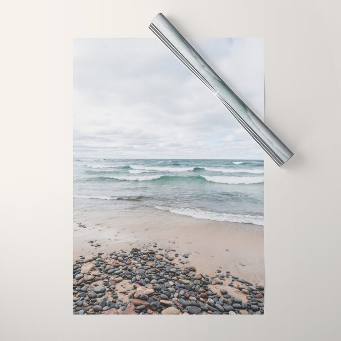Waves on Lake Superior Wrapping Paper Gallery Image 1