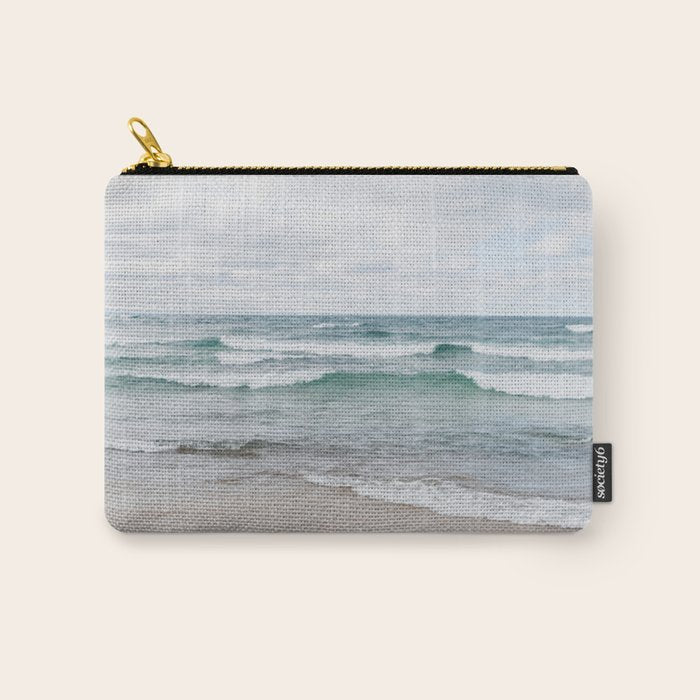 Waves on Lake Superior Carry All Pouch Gallery Image 1