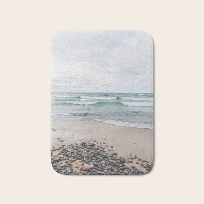 Waves on Lake Superior Bath Mat Gallery Image 1