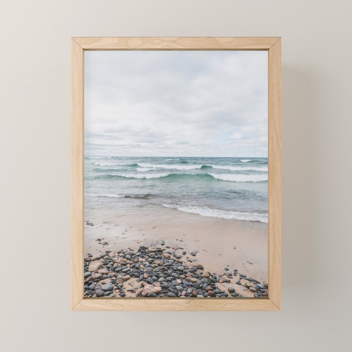 Waves on Lake Superior Mini Art Print Gallery Image 1