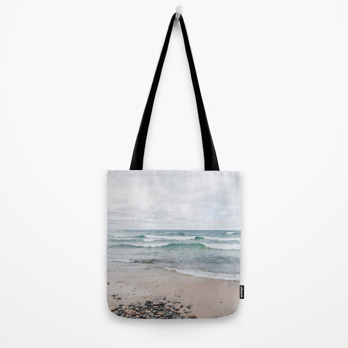 Waves on Lake Superior Tote Bag Gallery Image 2