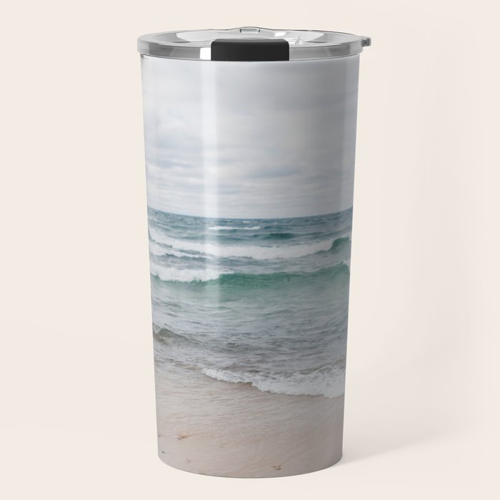 Waves on Lake Superior Travel Mug Gallery Image 1