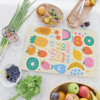 Fun Rainbow Fruit Quote  Cutting Board Gallery Image 2