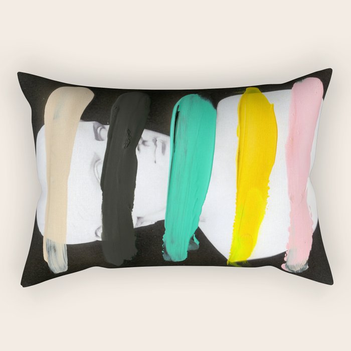 Untitled (Finger Paint 1) Rectangular Pillow Gallery Image 2