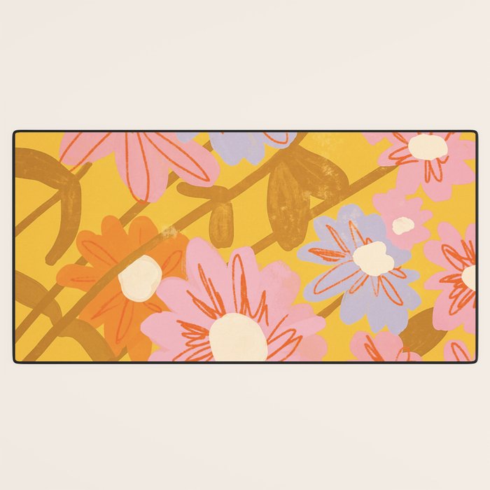 Floral 1968 Desk Mat Gallery Image 3