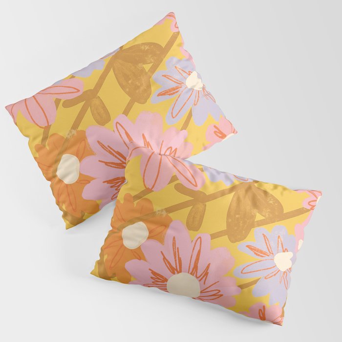 Floral 1968 Pillow Sham Gallery Image 1