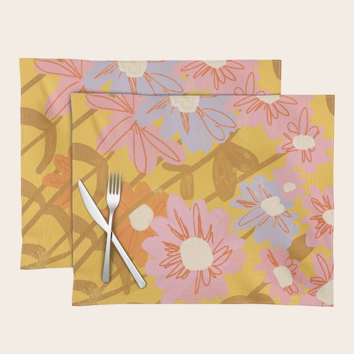 Floral 1968 Placemat Gallery Image 1