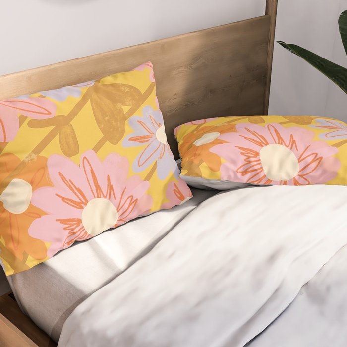 Floral 1968 Pillow Sham Gallery Image 2