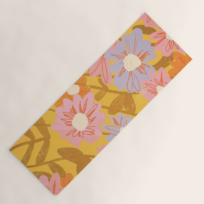 Floral 1968 Yoga Mat Gallery Image 1