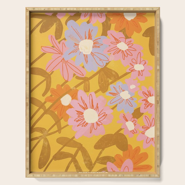 Floral 1968 Serving Tray Gallery Image 1