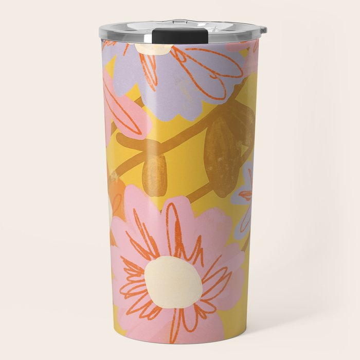 Floral 1968 Travel Mug Gallery Image 1
