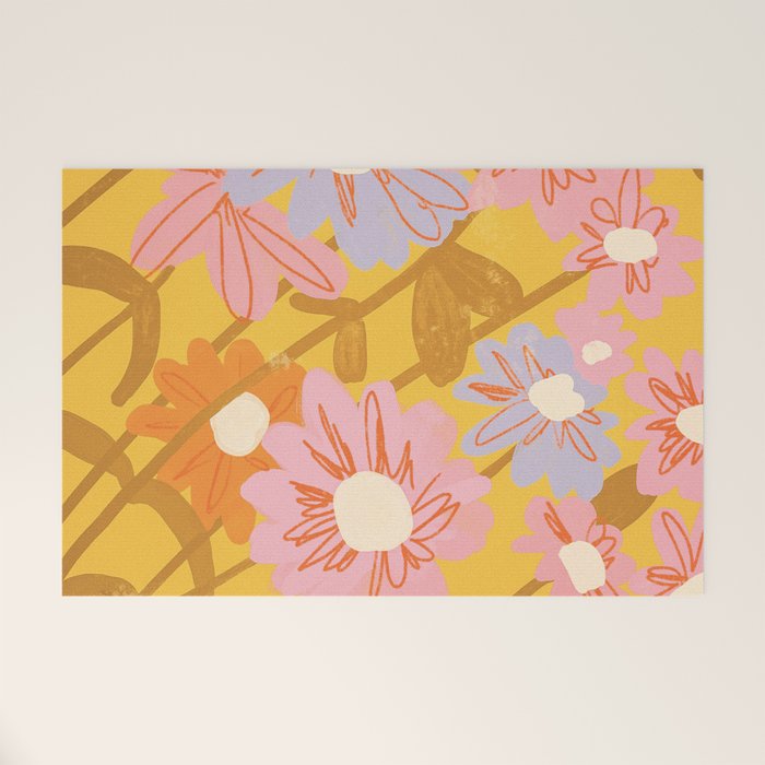 Floral 1968 Welcome Mat Gallery Image 1