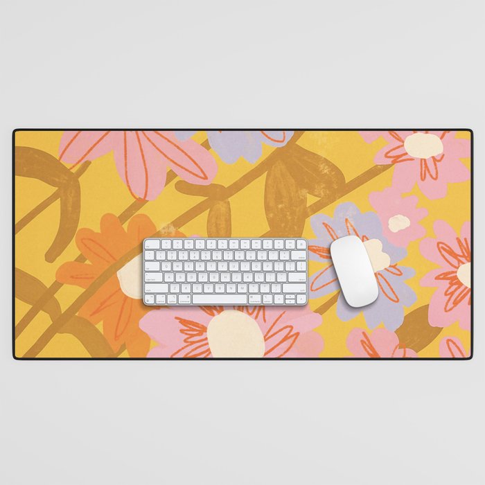 Floral 1968 Desk Mat Gallery Image 1