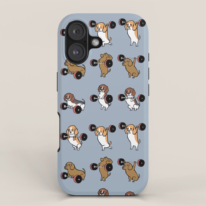 Olympic Lifting Beagles iPhone Case Gallery Image 1