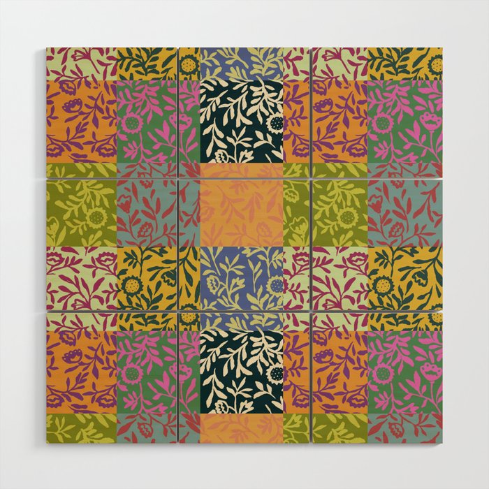 Full color patch Wood Wall Art Gallery Image 1